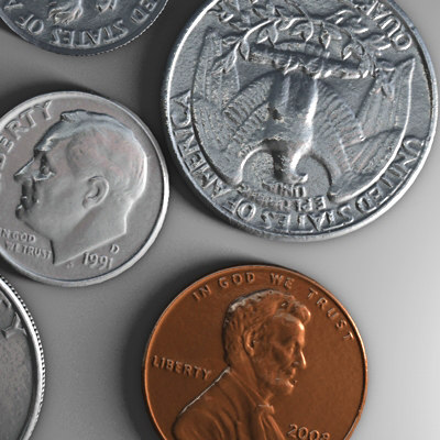 c4d photo realistic coins - US Coins Collection C4d... by Marketing Arts Group
